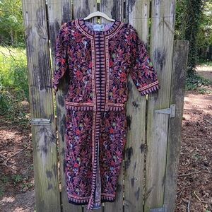 JIMCO BATIK DRESS Singapore Airline Skirt Set 36 (S)